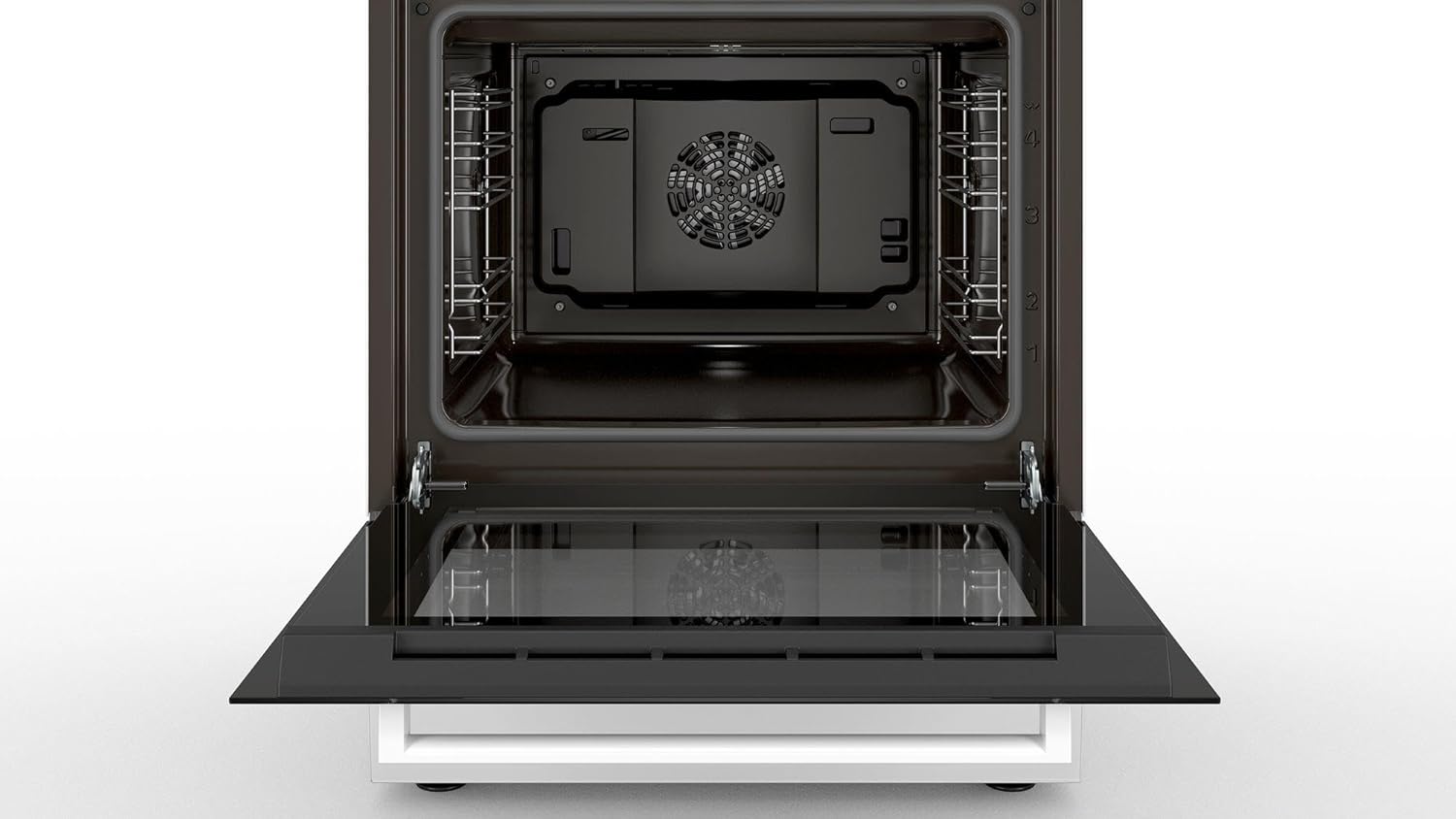 Bosch HKR39C250 Serie 4 Elektro-Standherd, 60 cm breit, EcoClean Direct Reinigungshilfe, 3D Heißluft Backen auf 3 Ebenen, LED-Display-Steuerung, erweiterbare Kochzone für großes Kochgeschirr – Bild 4