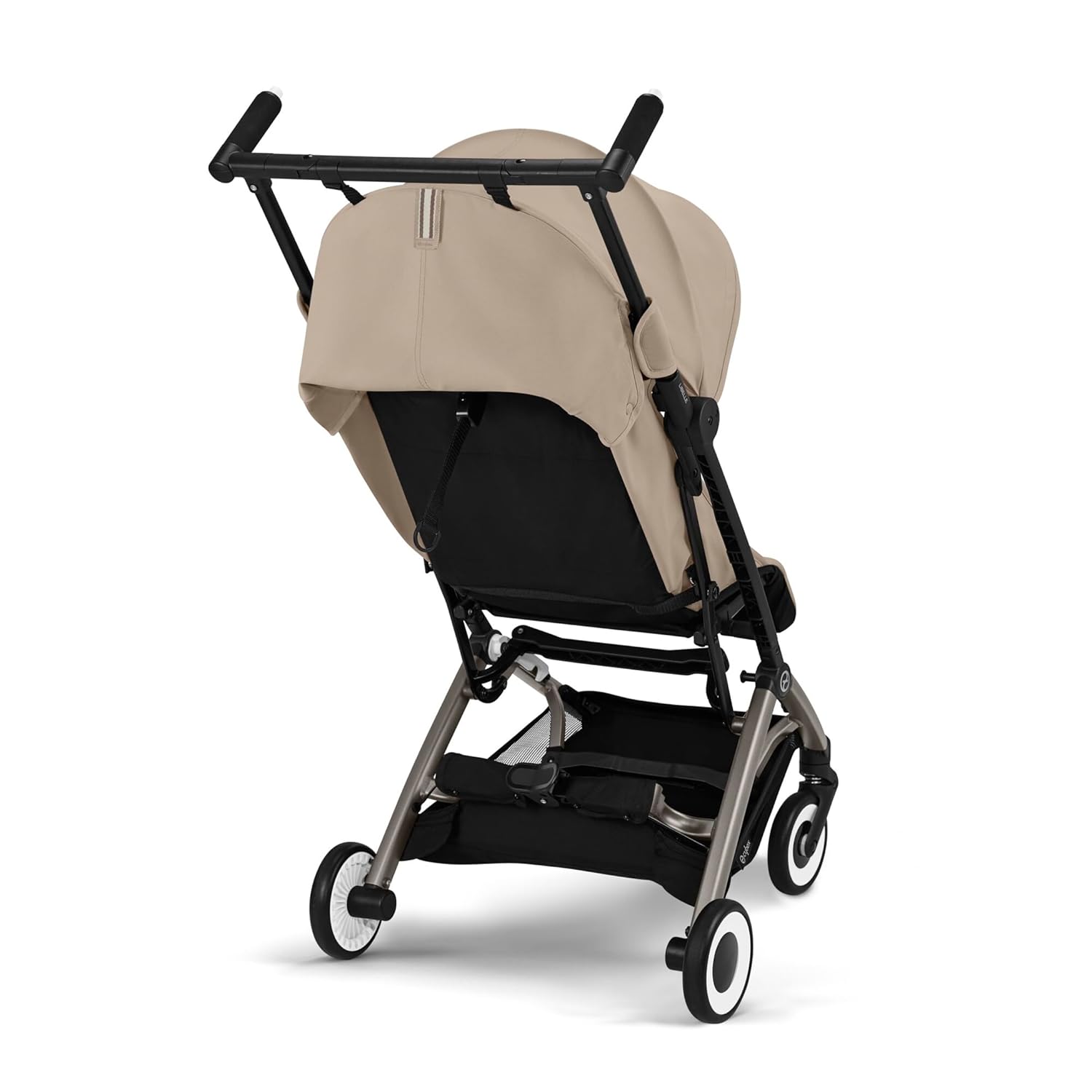 CYBEX Gold Kinderwagen Libelle mit One-Pull Harness, Von ca. 6 Monaten bis ca. 4 Jahre (max. 22 kg), Ultraleicht (nur 6 kg), Almond Beige (Beige mit taupefarbenem Rahmen) – Bild 5