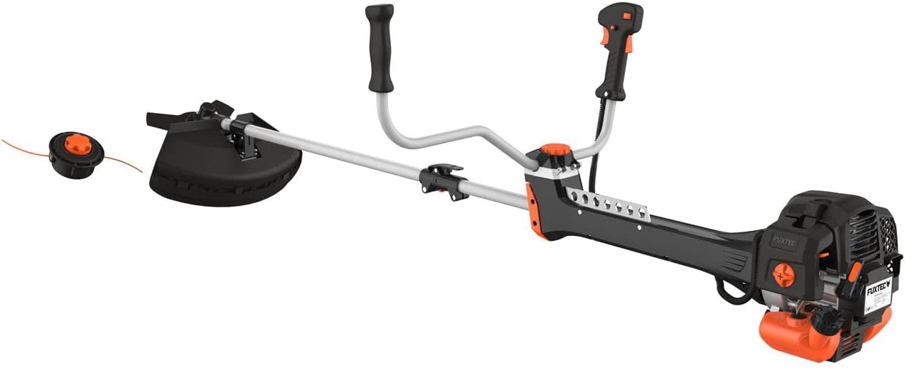FUXTEC Profi Benzin Motorsense FX-PS162 – Profisense mit 62ccm, Faden und Komfort-Tragegurt – Rasentrimmer mit Antivibrationssystem – 2-Takt Freischneider Fadenspule – Bild 9