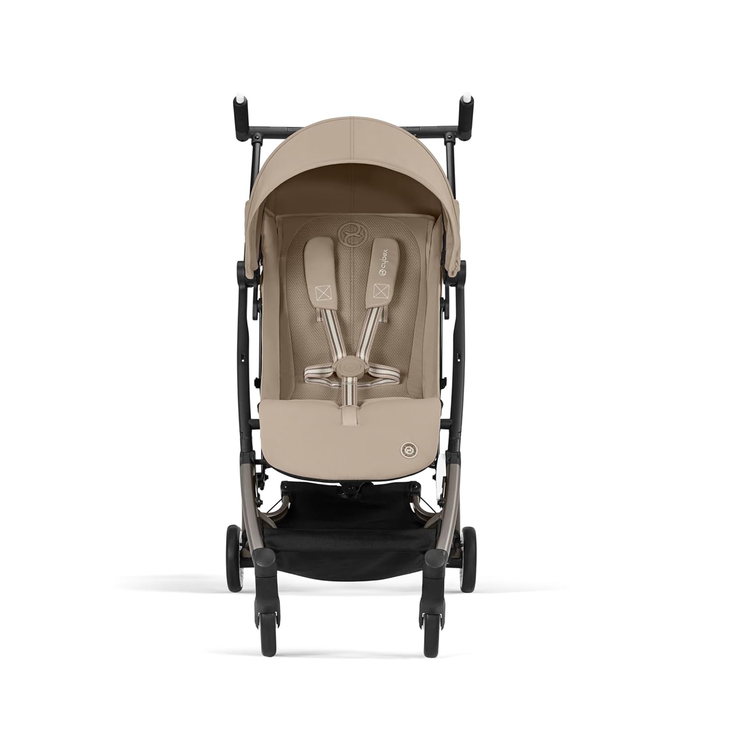 CYBEX Gold Kinderwagen Libelle mit One-Pull Harness, Von ca. 6 Monaten bis ca. 4 Jahre (max. 22 kg), Ultraleicht (nur 6 kg), Almond Beige (Beige mit taupefarbenem Rahmen) – Bild 3